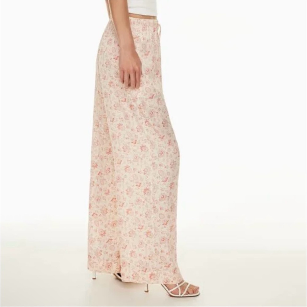 Wilfred Cream Floral Wide-Leg Pants